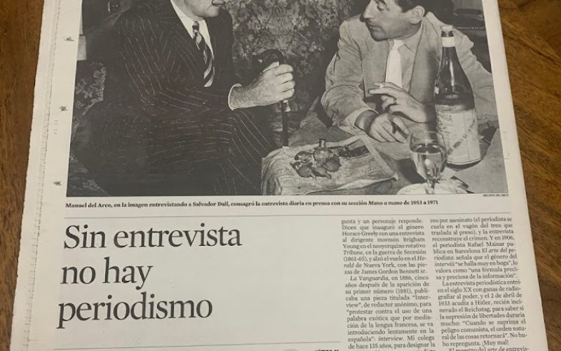 La Vanguardia 50.000 ejemplares – Recuerdo – homenaje a Manuel del arco